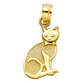 14KY CAT PENDANT