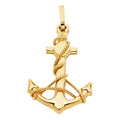 14KY ANCHOR PENDANT