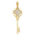 14KY LOVE KEY PENDANT