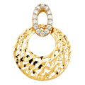 14K 2T CZ PENDANT