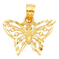 14KY BUTTERFLY PENDANT