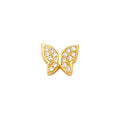 14KY CZ BUTTERFLY PENDANT