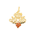 14K 2T MOM PENDANT