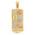14K 3C LUCKY PENDANT
