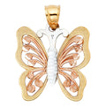 14K 3C BUTTERFLY PENDANT