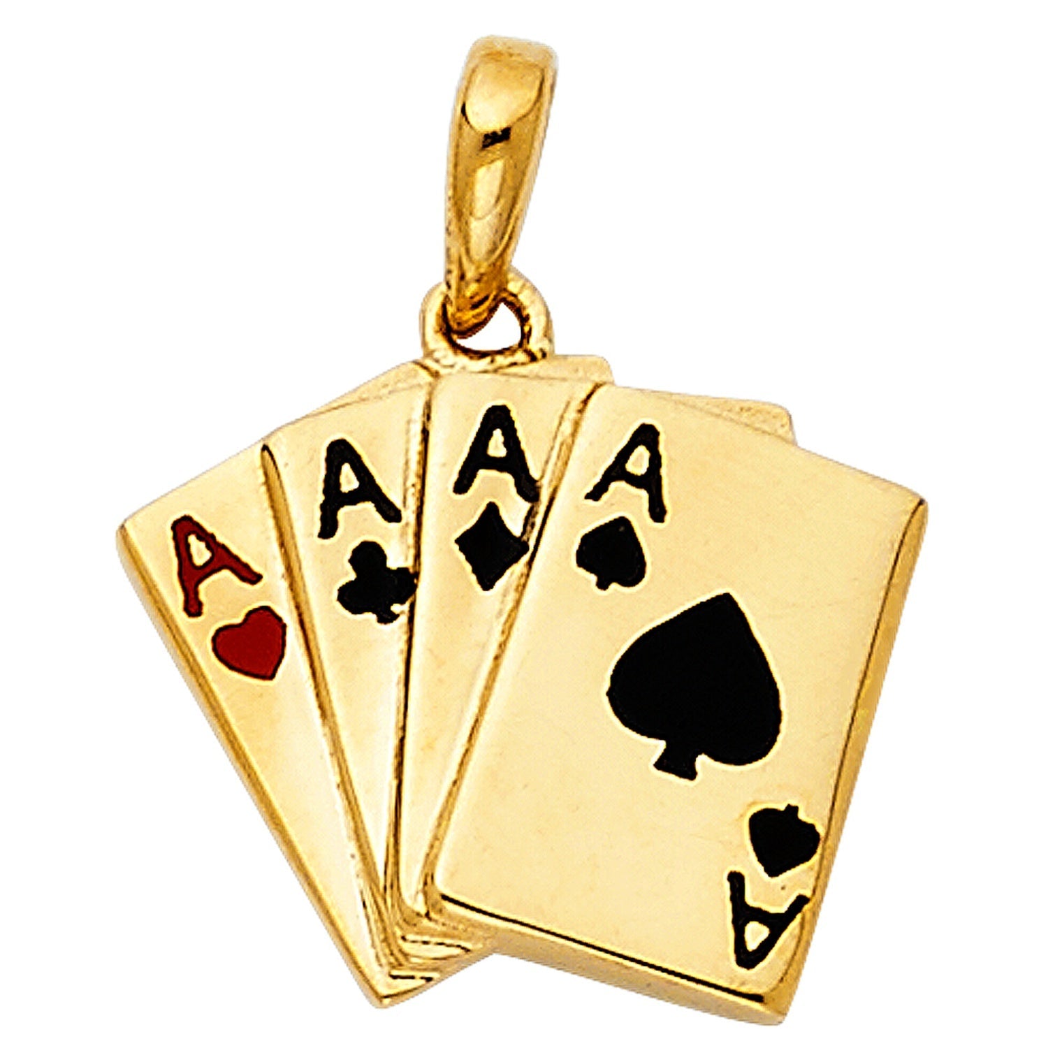 14K 2T A POCKER PENDANT