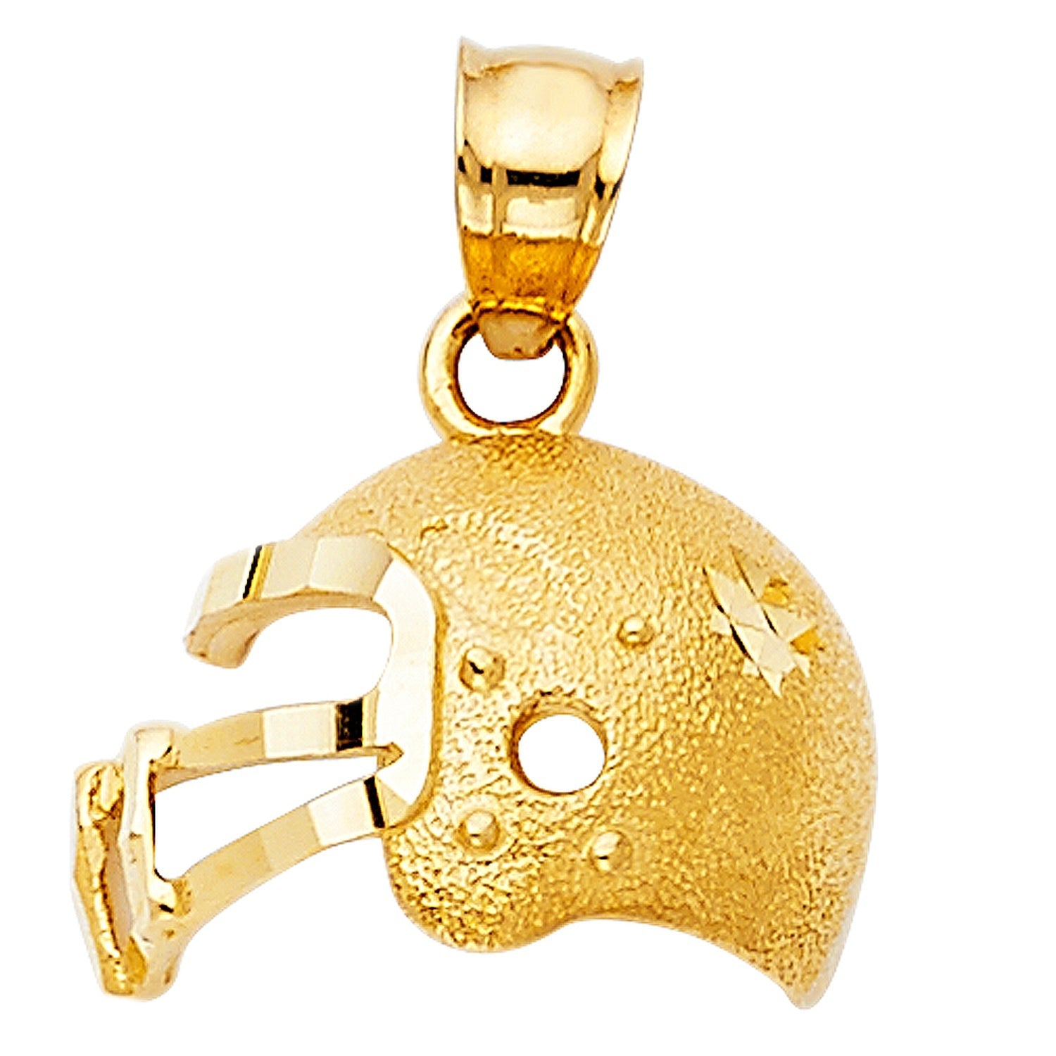 14KY FOOTBALL HELMET PENDANT