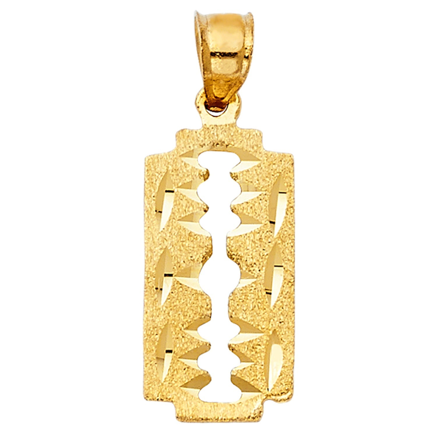 14KY RAZOR BLADE PENDANT