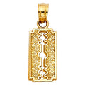 14KY KEYHOLE PENDANT