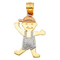 14K 3C BOY PENDANT