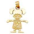 14KY GIRL PENDANT
