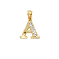 14K 2T INITIAL PENDANT M