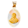 14K 3C JESUS WITH HEART ST PEND