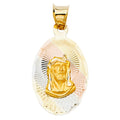 14K 3C JESUS STAMP PENDANT