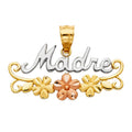 14K 3C MADRE PENDANT