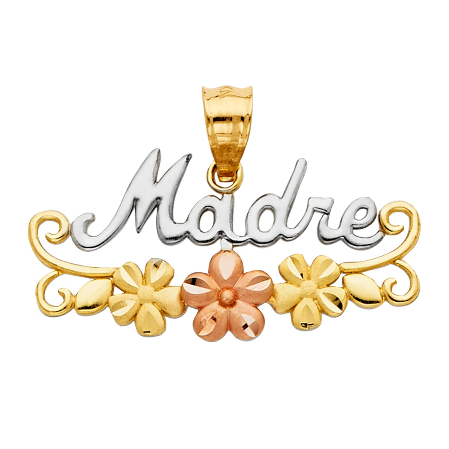 14K 3C MADRE PENDANT