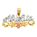 14K 3C ABUELITA PENDANT
