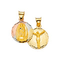 14K RELIGIOUS STAMP PENDANT