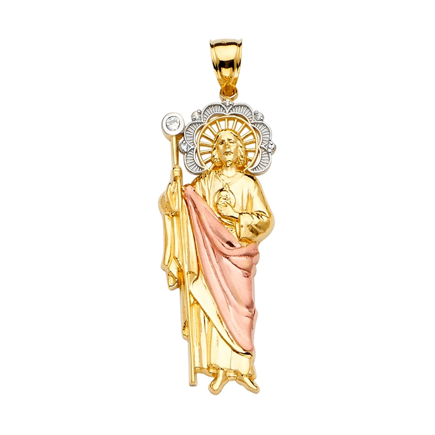 14K 3C San Judas Pendant