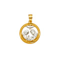 14K 2T Baptism Pendant