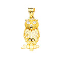 14KY Owl Pendant