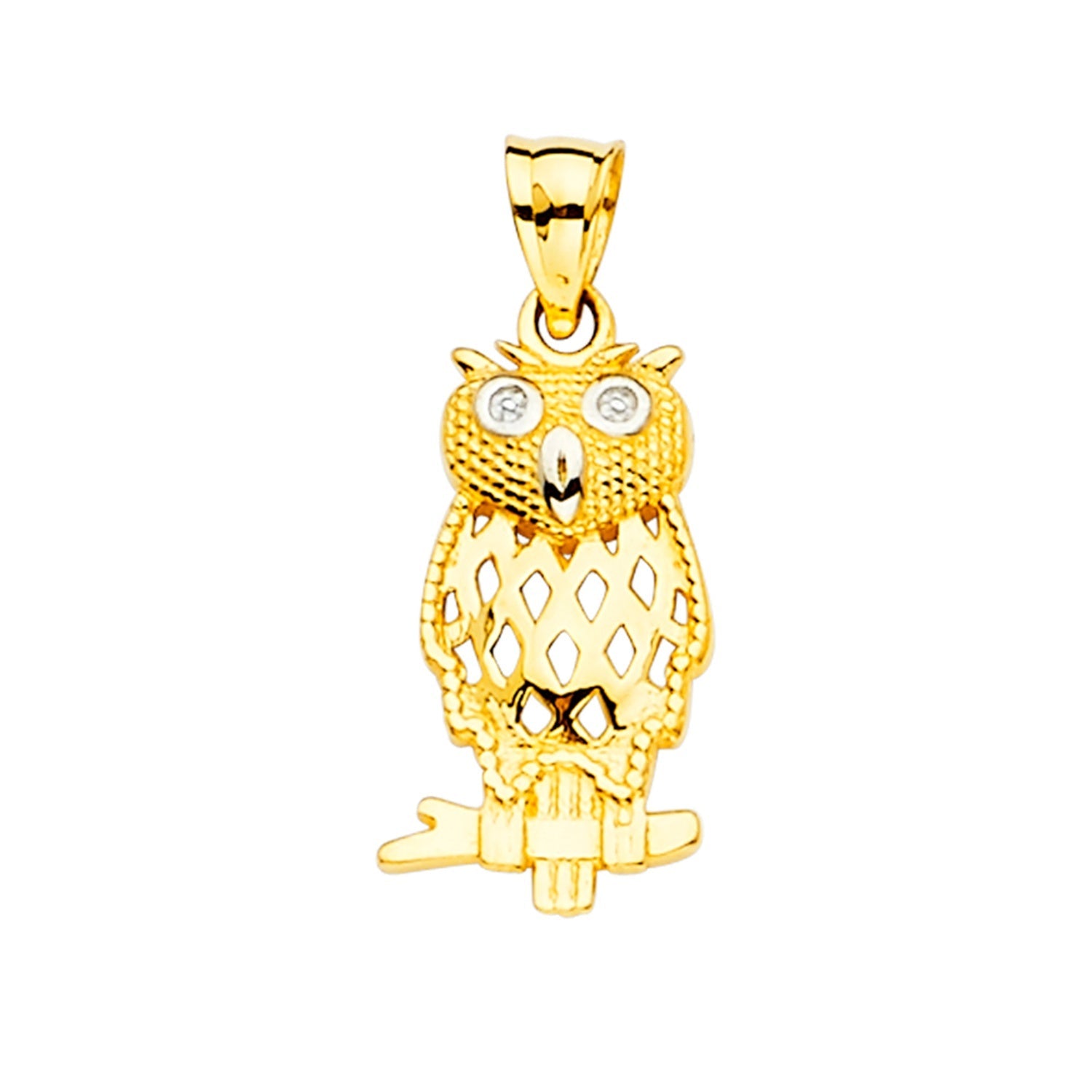 14KY Owl Pendant