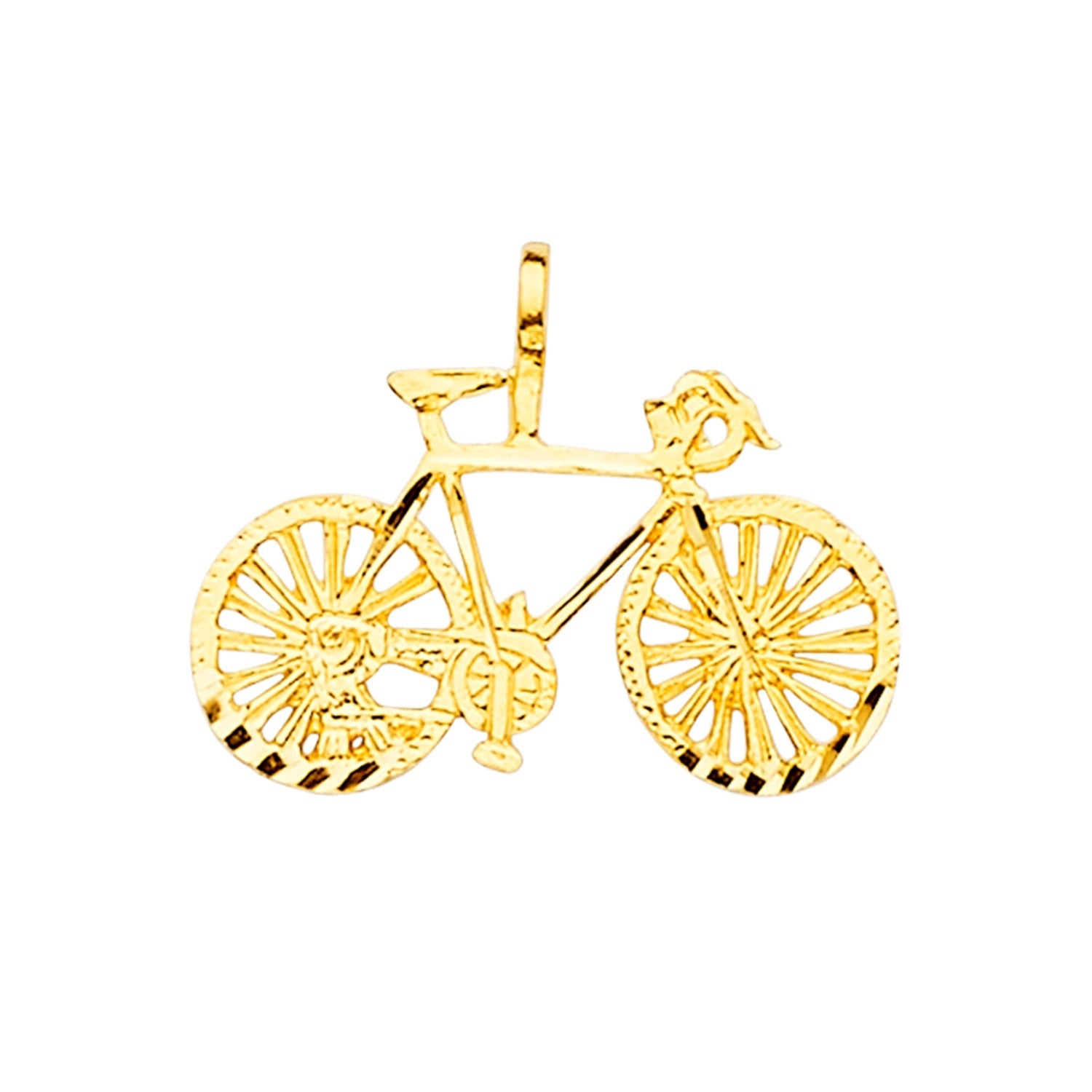 14KY Bicycle Pendant