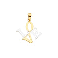 14K 2T LOVE Pendant