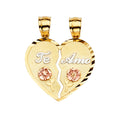 14K 3C Te-Amo Pendant