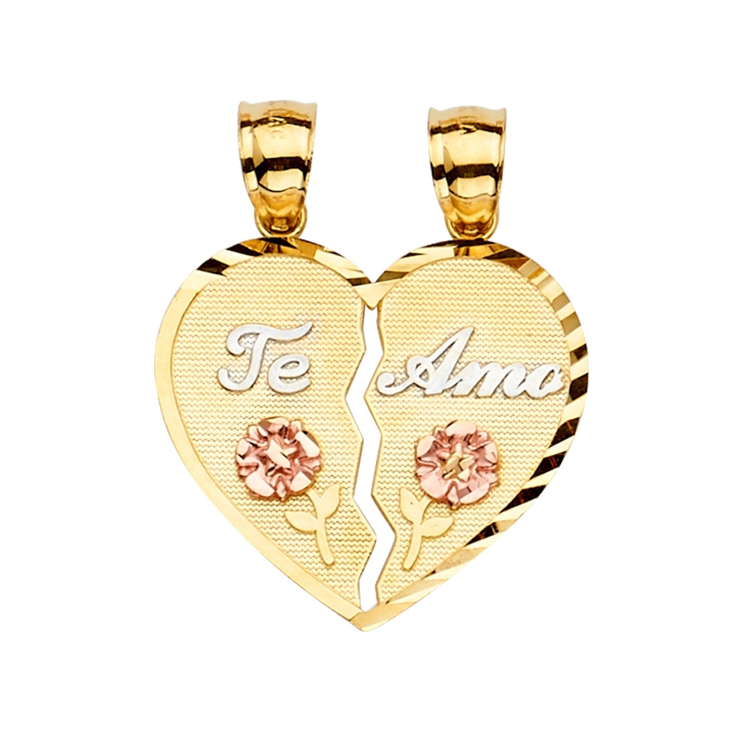 14K 3C Te-Amo Pendant