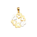 14K 3C 6Hearts Pendant