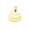 14K 2T 2Hearts Pendant