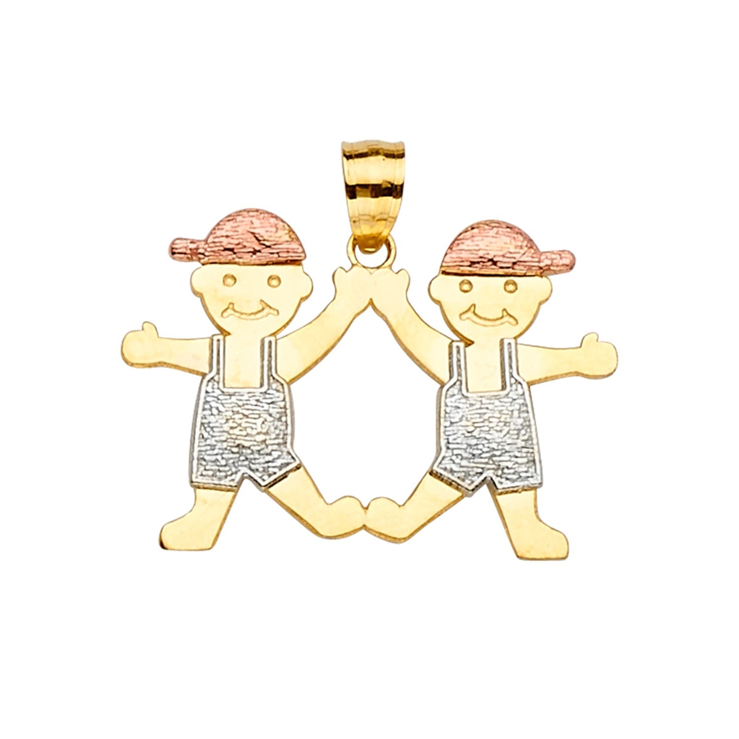 14K 3C Boy-Boy Pendant