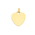 14KY Engravable Heart Pendant