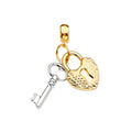 14K 2T Key & Lock for Mix&Match Bracelet
