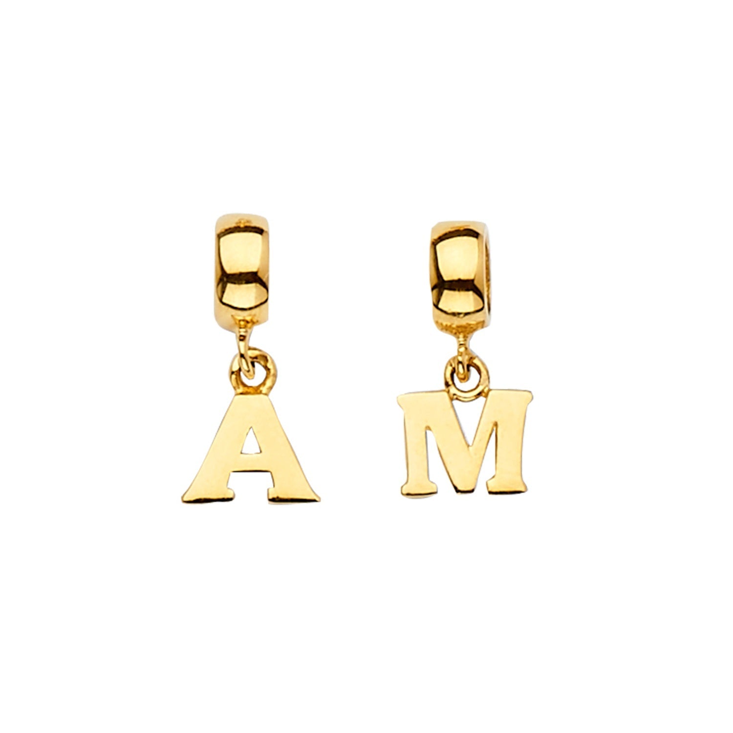 14KY M Charm for Mix&Match Bracelet