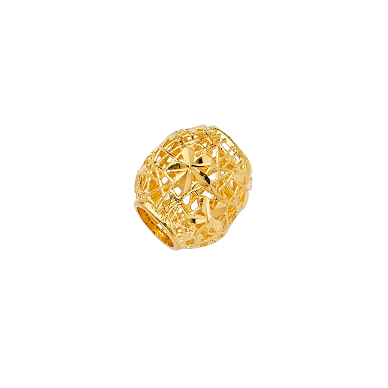 14KY DC Oval Slider for Mix&Match Bracelet