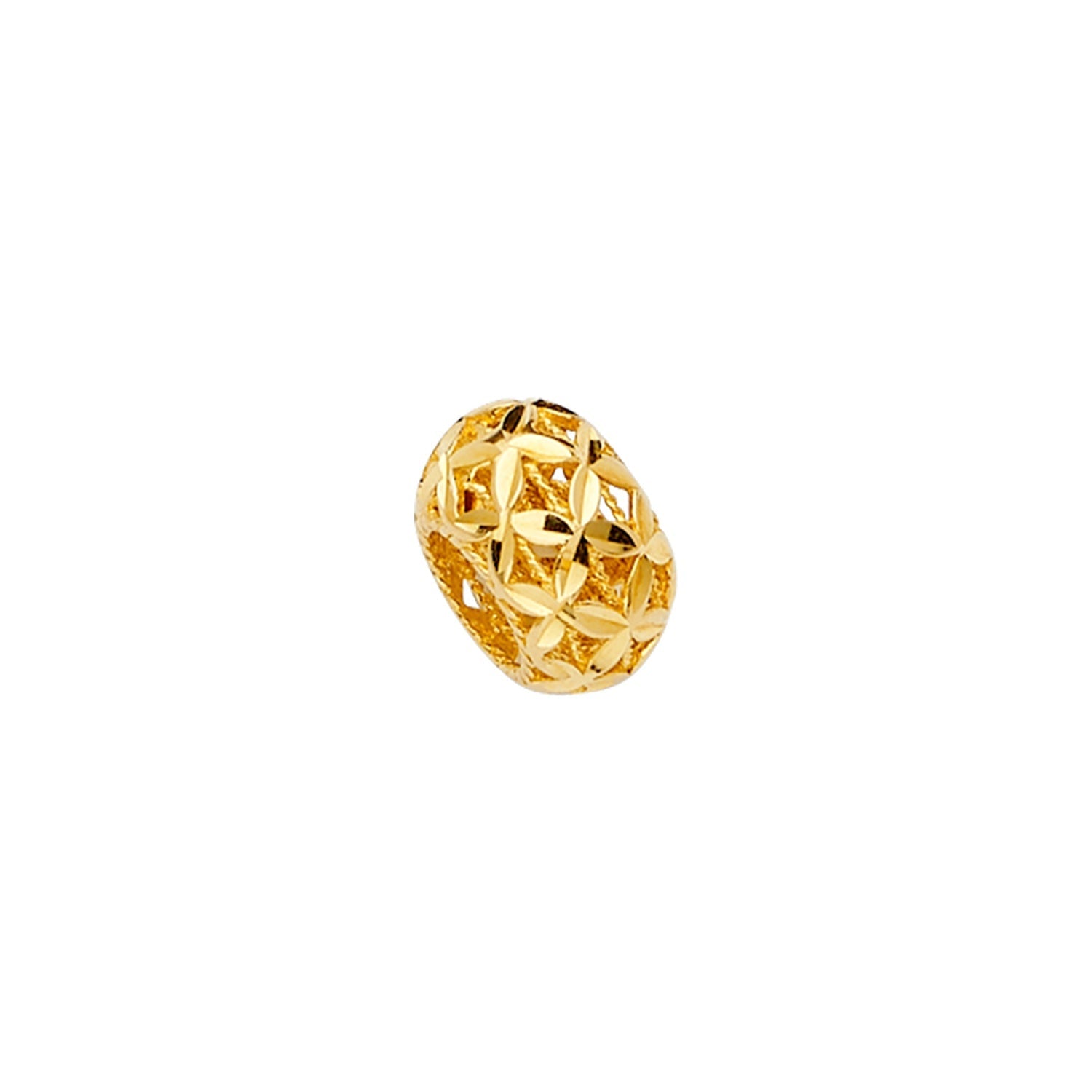14KY Filigree Oval Slider for Mix&Match Bracelet
