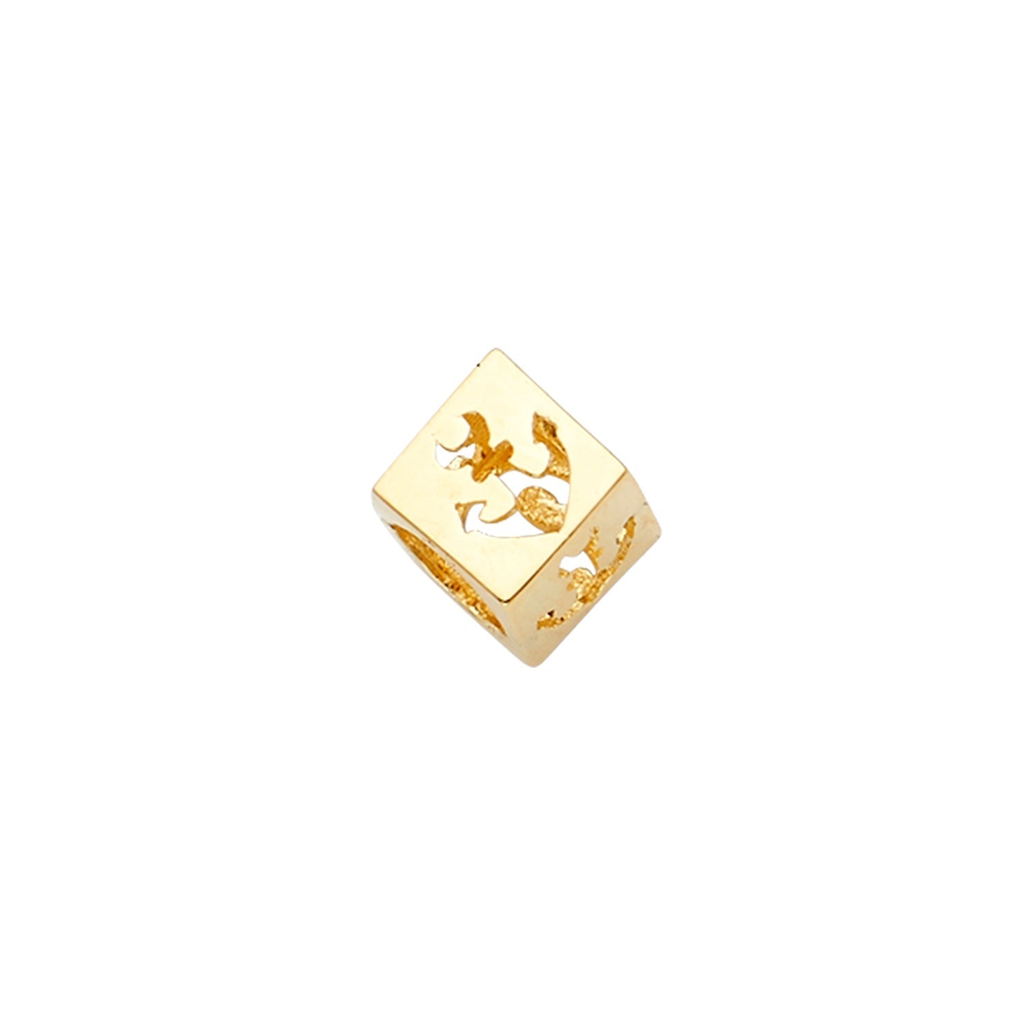 14KY Anchor Dice Slider for Mix&Match Bracelet