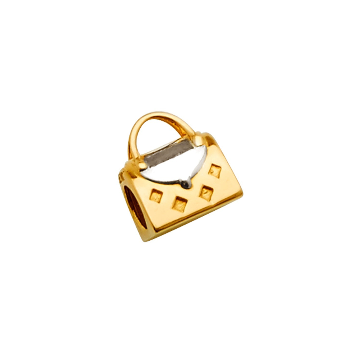 14K 2T Hand bag Slider for Mix&Match Bracelet