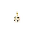 14KY 11mm Enamel Soccer Ball (Traditonal)