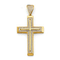 14KY CZ Cross Pendant