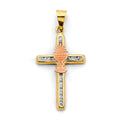 14K 2C CZ First Communion