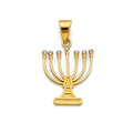 14KY Menora Pendant