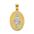 14K 2T Virgin Mary Medal