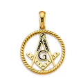 14KY Masonic Symbol Pendant