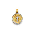 14K 2T CZ Small San Benito Pendant