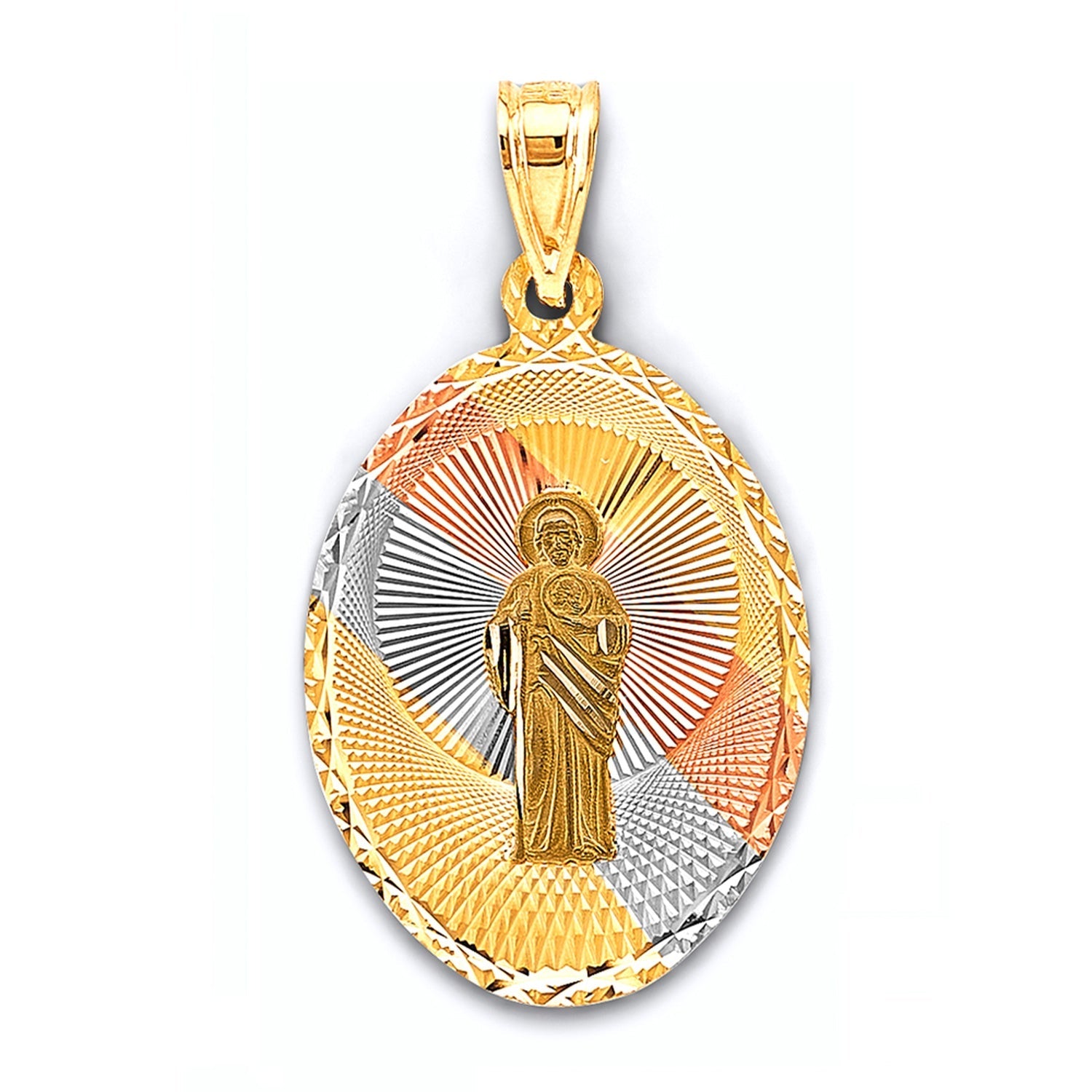 14K 3C Stamp St.Jude Thaddeus Pendant
