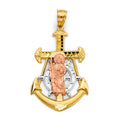 14K 2C Anchor St. Jude Thaddeus Pendant