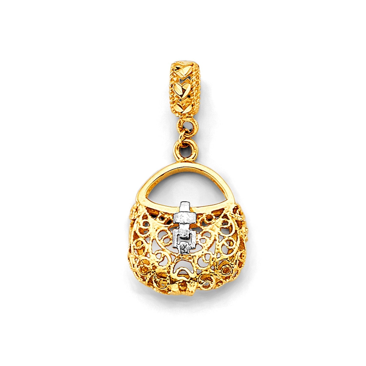 14K 2T Purse Charm for Mix&Match Br